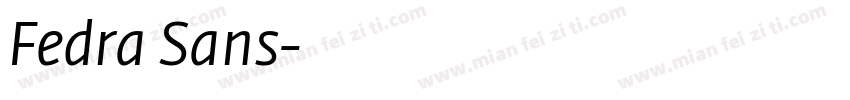 Fedra Sans字体转换
